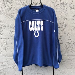 NFL Indianapolis Colts football team spell out fuzzy crewneck sweatshirt